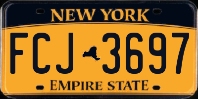 NY license plate FCJ3697