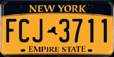 NY license plate FCJ3711
