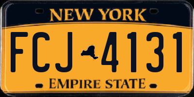 NY license plate FCJ4131