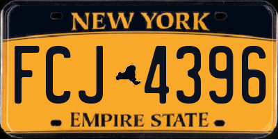 NY license plate FCJ4396