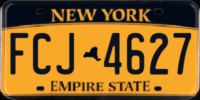 NY license plate FCJ4627