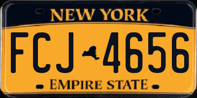 NY license plate FCJ4656