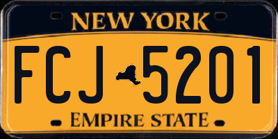 NY license plate FCJ5201