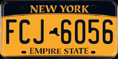 NY license plate FCJ6056