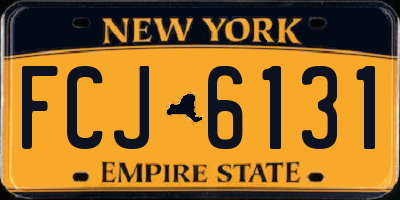 NY license plate FCJ6131