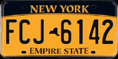 NY license plate FCJ6142