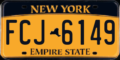 NY license plate FCJ6149