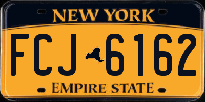 NY license plate FCJ6162