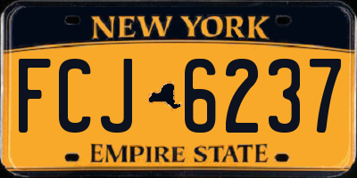 NY license plate FCJ6237