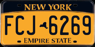NY license plate FCJ6269