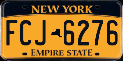 NY license plate FCJ6276