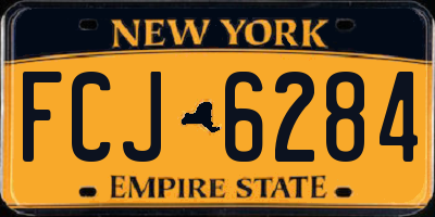 NY license plate FCJ6284