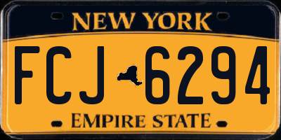 NY license plate FCJ6294