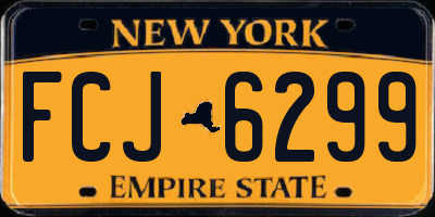 NY license plate FCJ6299