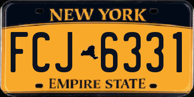 NY license plate FCJ6331