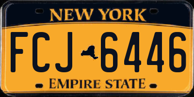 NY license plate FCJ6446
