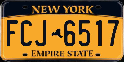 NY license plate FCJ6517