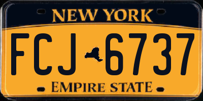 NY license plate FCJ6737