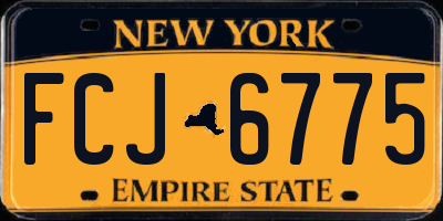NY license plate FCJ6775