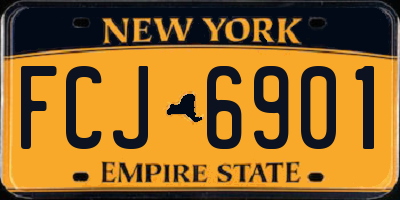 NY license plate FCJ6901