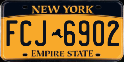 NY license plate FCJ6902