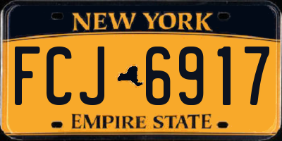 NY license plate FCJ6917