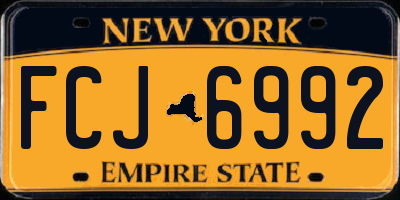 NY license plate FCJ6992