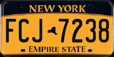 NY license plate FCJ7238