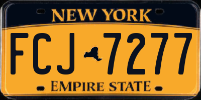 NY license plate FCJ7277