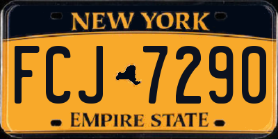 NY license plate FCJ7290