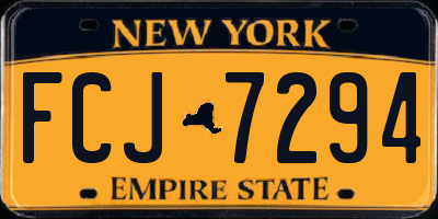 NY license plate FCJ7294