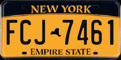 NY license plate FCJ7461