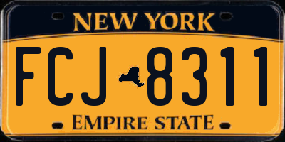 NY license plate FCJ8311
