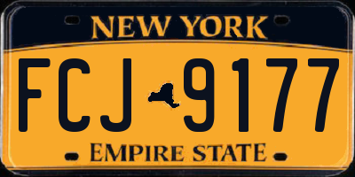 NY license plate FCJ9177