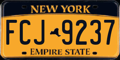 NY license plate FCJ9237