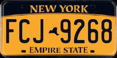 NY license plate FCJ9268