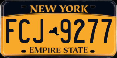 NY license plate FCJ9277