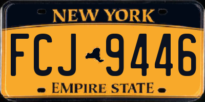 NY license plate FCJ9446