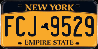 NY license plate FCJ9529