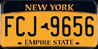 NY license plate FCJ9656