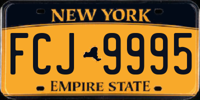 NY license plate FCJ9995