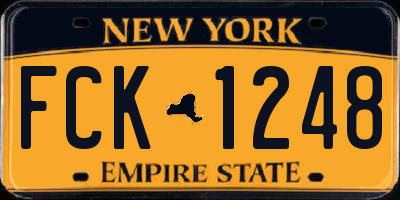 NY license plate FCK1248