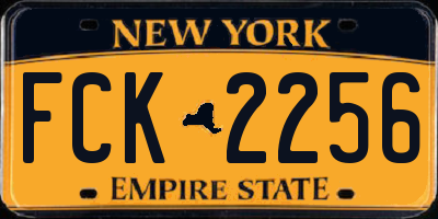 NY license plate FCK2256