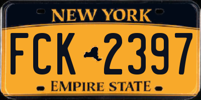 NY license plate FCK2397