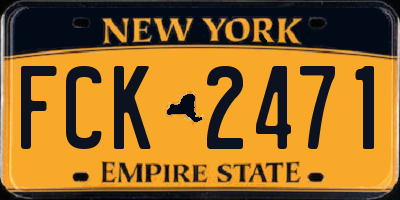 NY license plate FCK2471