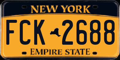NY license plate FCK2688