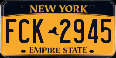 NY license plate FCK2945