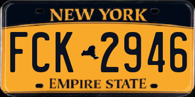 NY license plate FCK2946