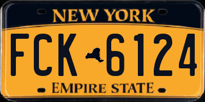 NY license plate FCK6124