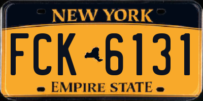 NY license plate FCK6131